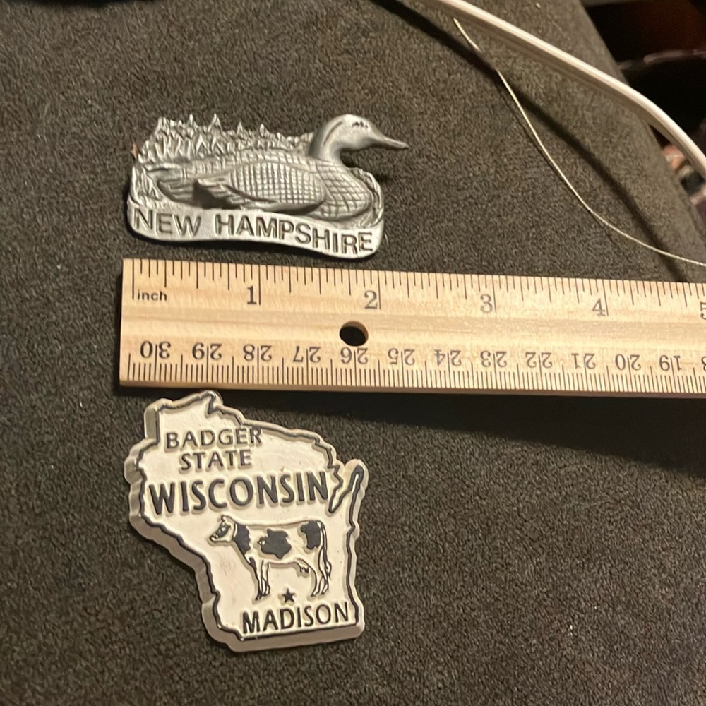 Cool state magnets.. I’ll try to add more to make it worthwhile for shipping..